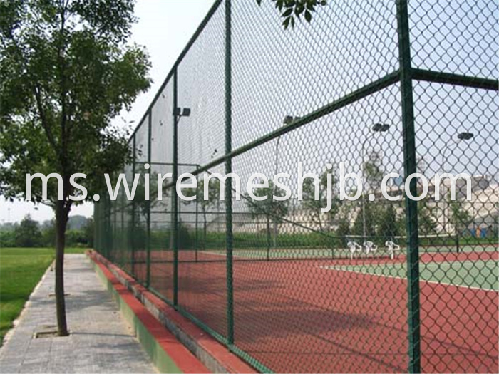 Green Color Chain Link Fence